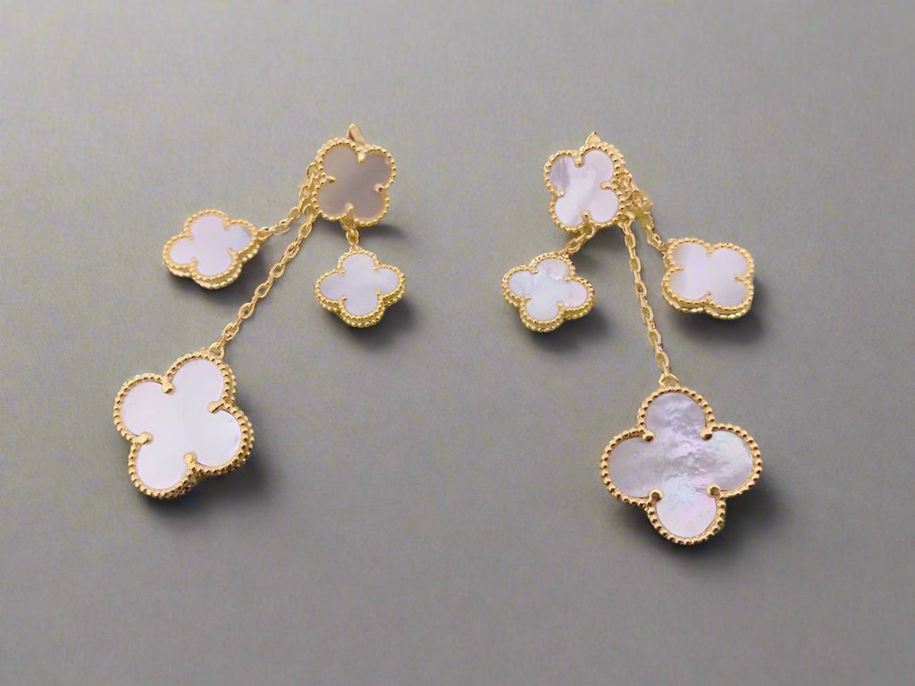 Van Cleef & Arpels Magic Alhambra Mother Of Pearl Four Motifs Earrings