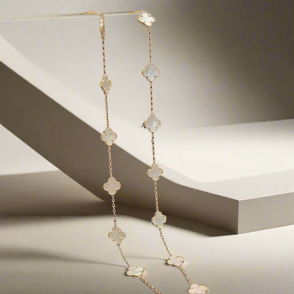 Van Cleef & Arpels Pearl Vintage Alhambra 20 Motifs Necklace