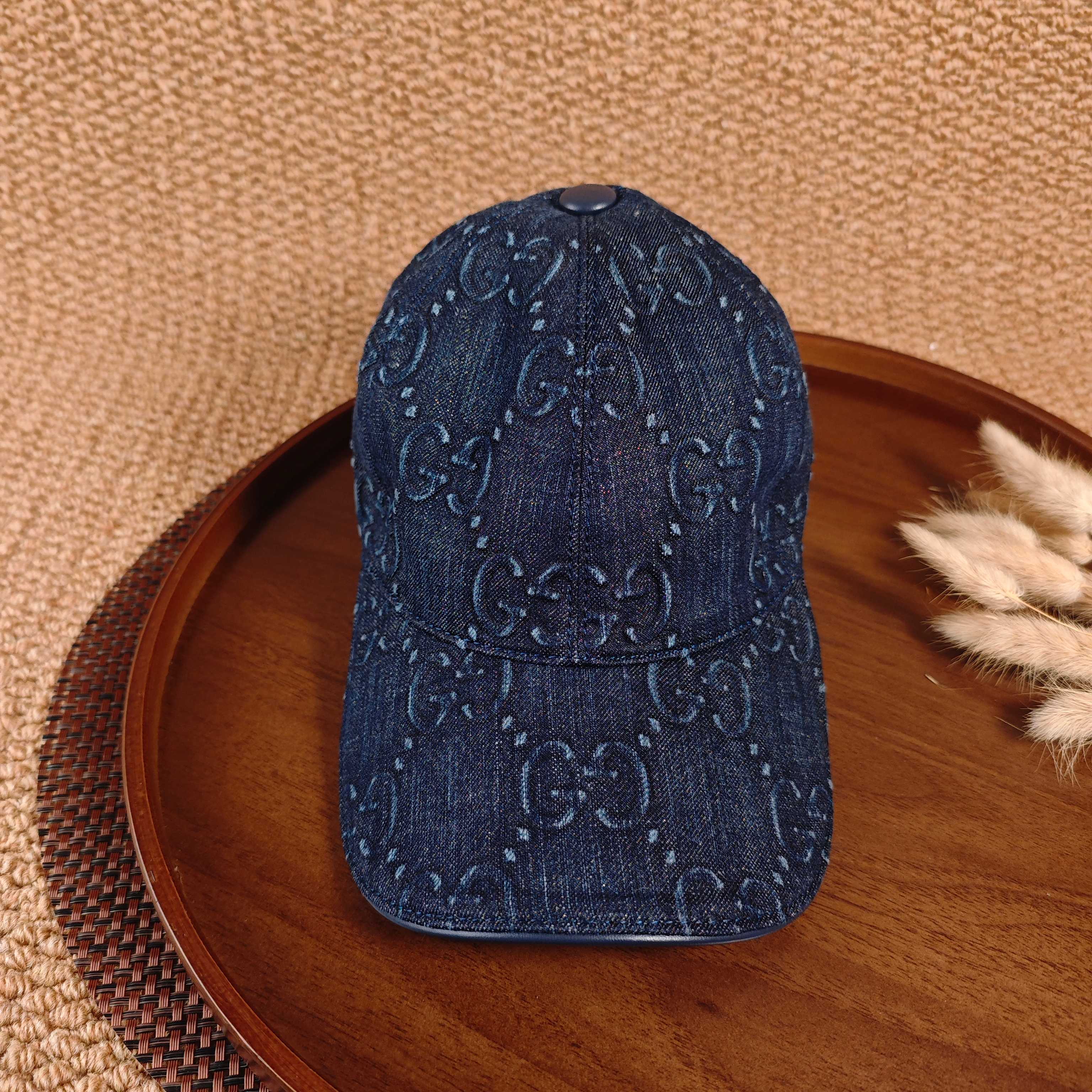 GUCCI Denim Baseball Cap – Dark Blue