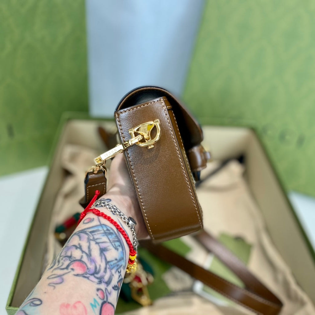 Gucci 1955 Horsebit Mini Saddle Bag-658574