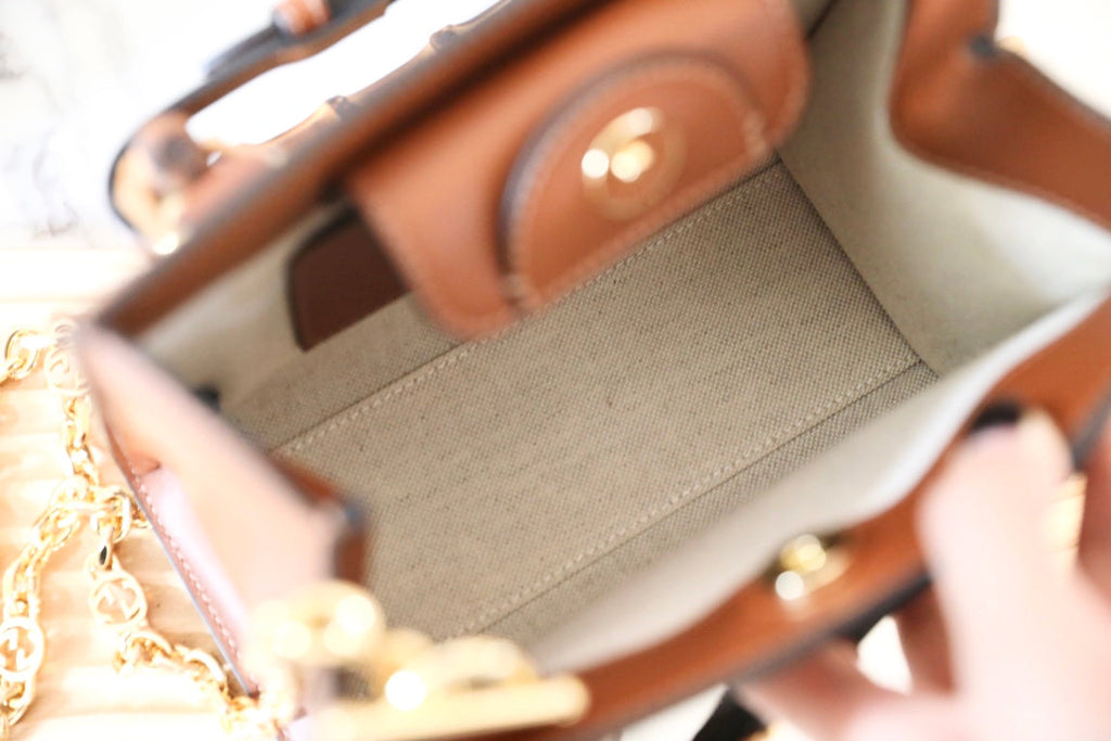 Gucci Diana Crystal Bamboo Top Handle Bag-675800