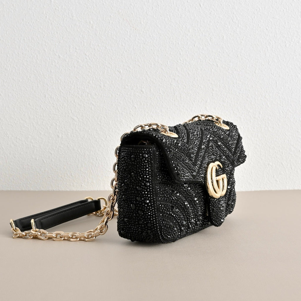 Gucci GG Marmont Crystal Shoulder Bag – 837280