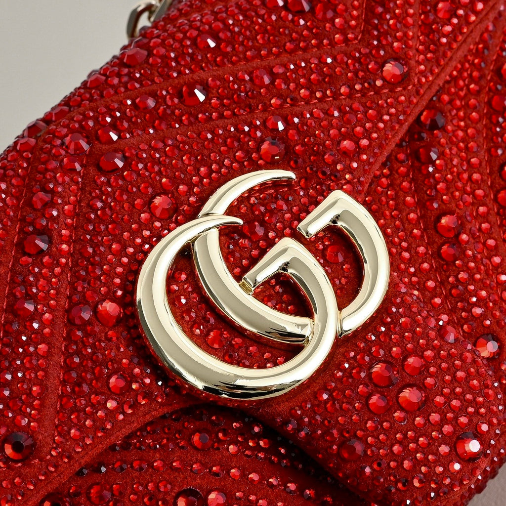Gucci GG Marmont Crystal Shoulder Bag – 837280