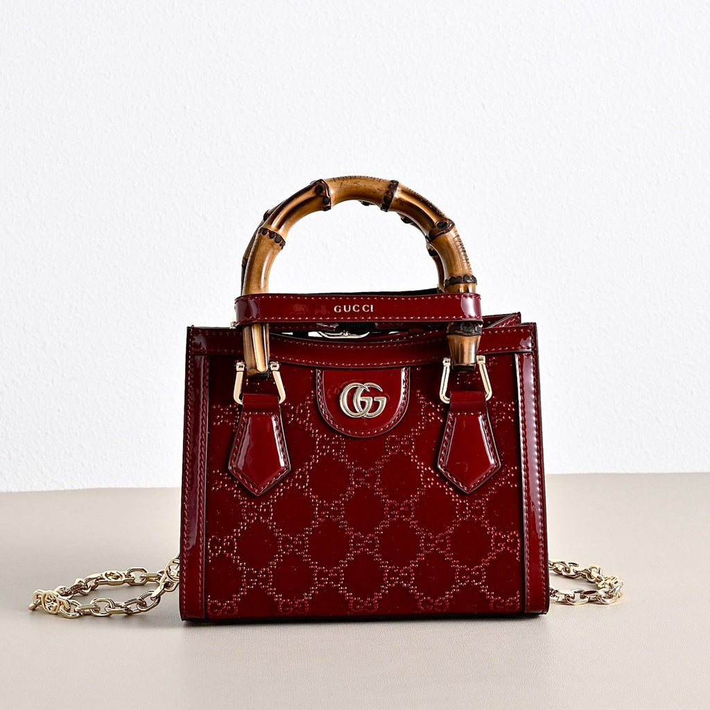 Gucci Diana Crystal Bamboo Top Handle Bag-675800
