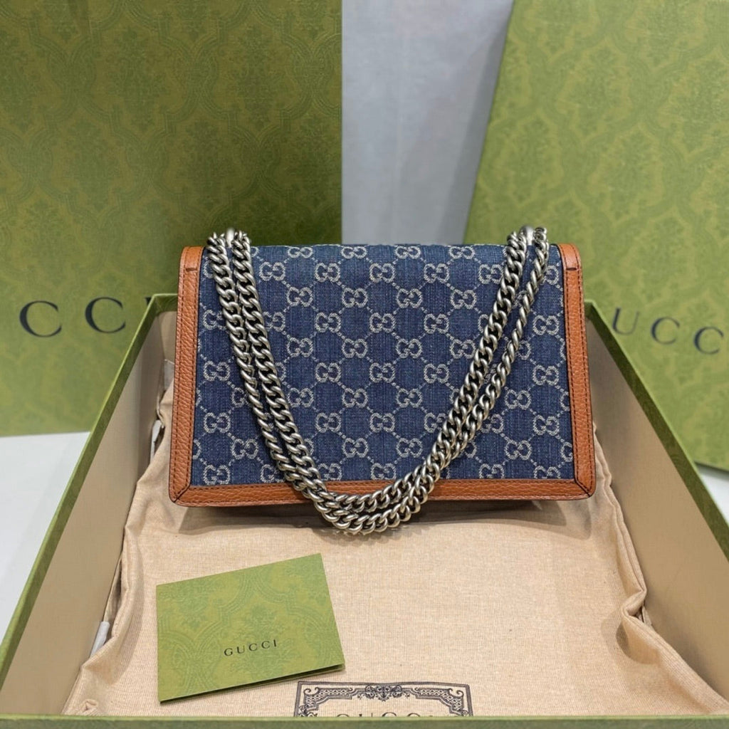 Gucci Dionysus Medium Denim Shoulder Bag – 400249