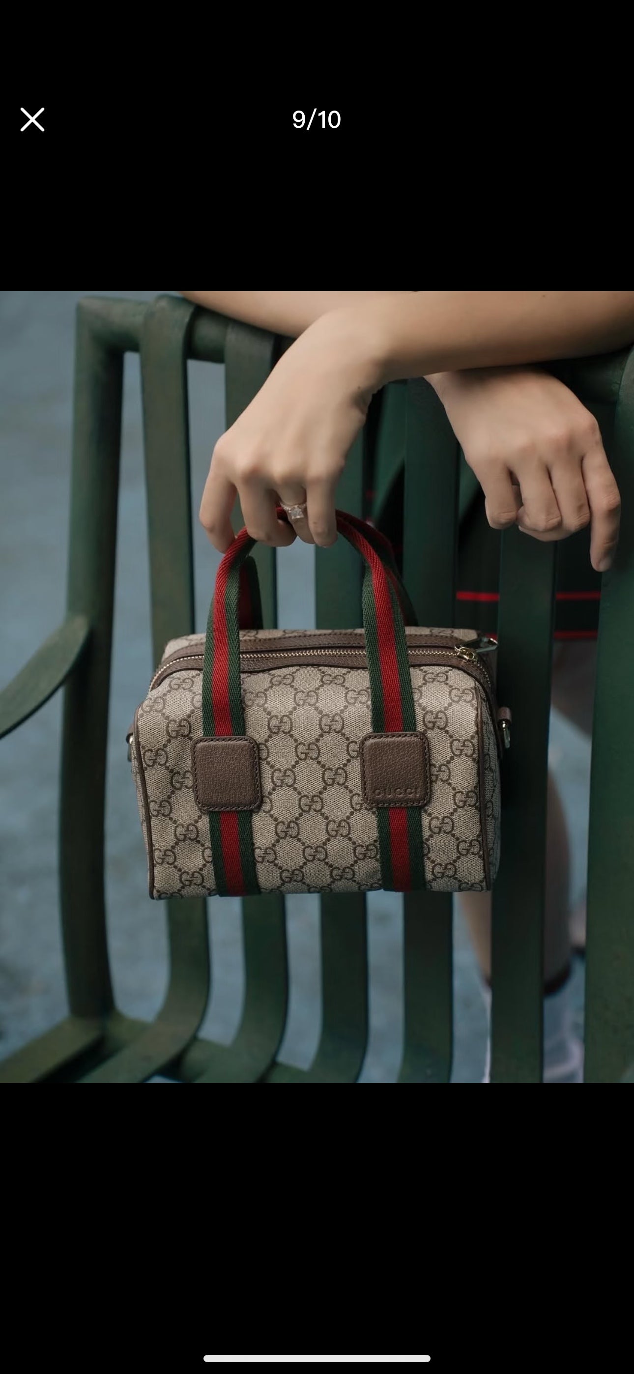 Gucci Ophidia Denim Web Pillow Bag – 859975