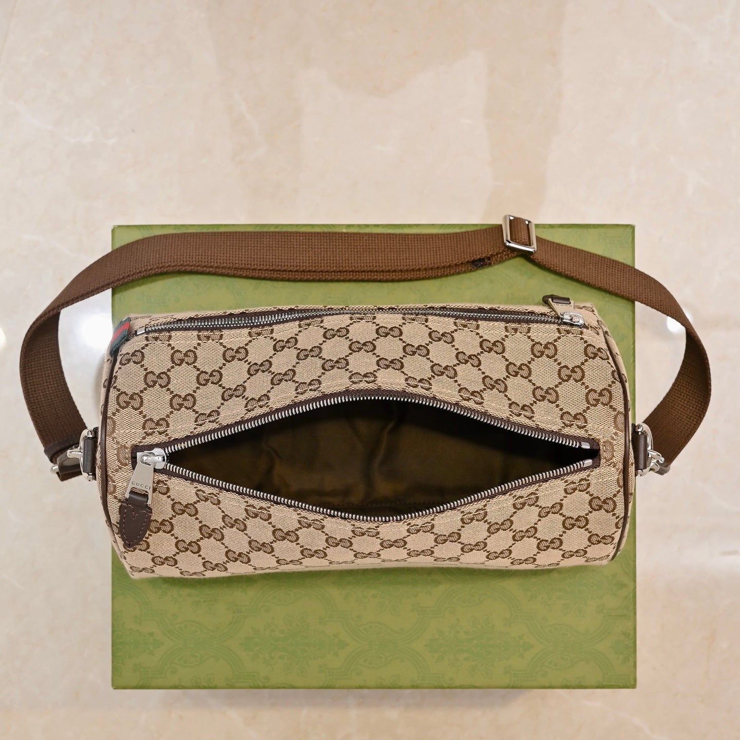 Gucci GG Canvas Boston Crossbody Bag – 834455