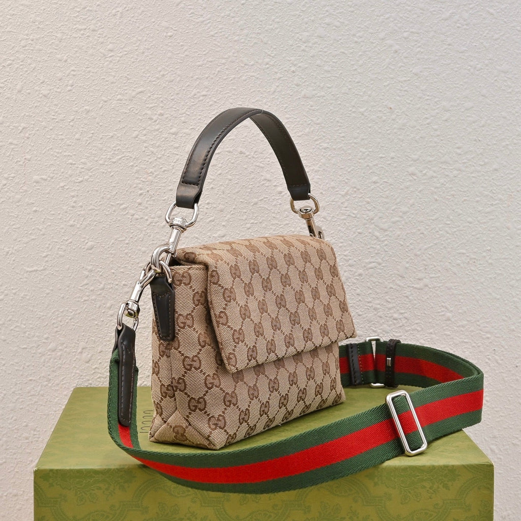 Gucci GG Canvas Small Top Handle Crossbody Bag – 821617