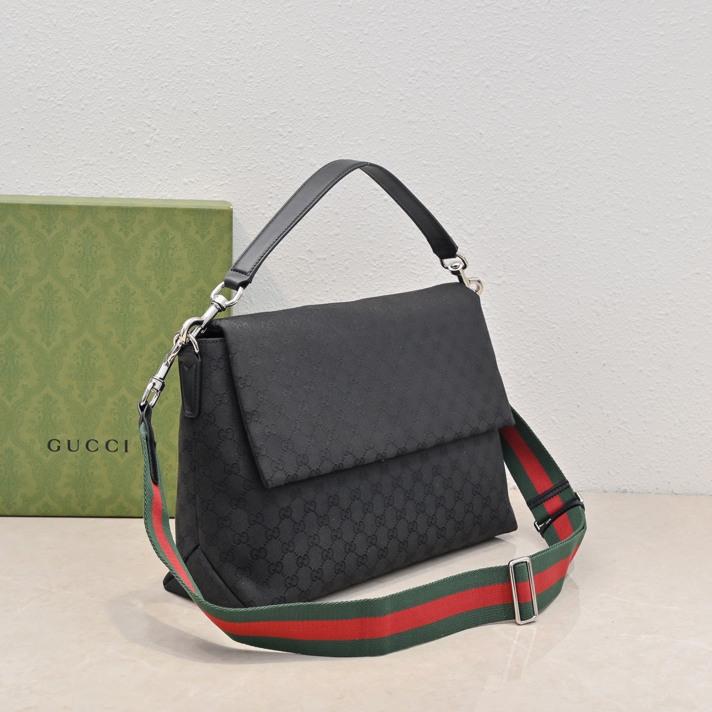 Gucci GG Canvas Large Top Handle Crossbody Bag – 821616