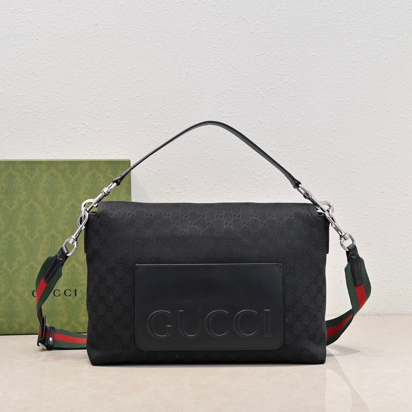 Gucci GG Canvas Large Top Handle Crossbody Bag – 821616